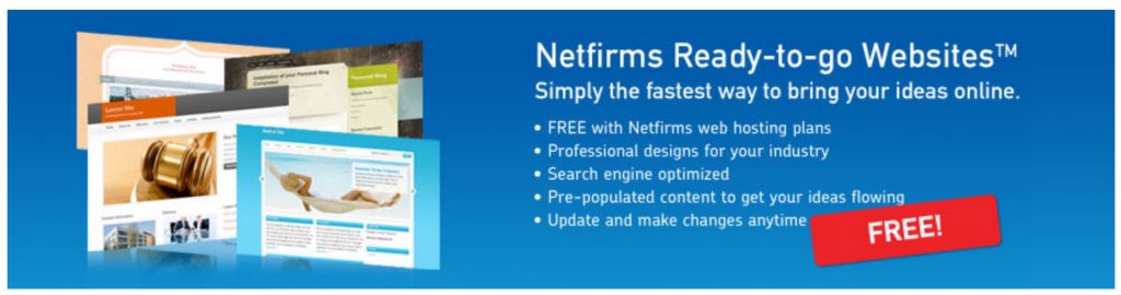 Netfirms Ready-To-Go website builder