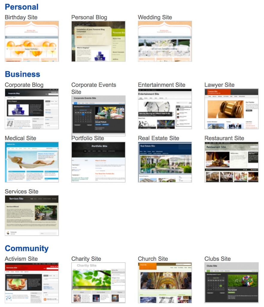 Templates for Netfirms Ready-to-Go website builder
