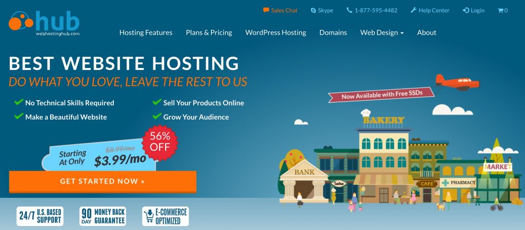Web Hosting Hub's website