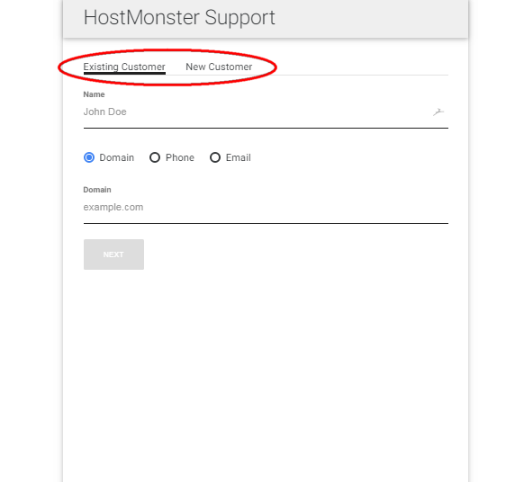 HostMonster Support Chat