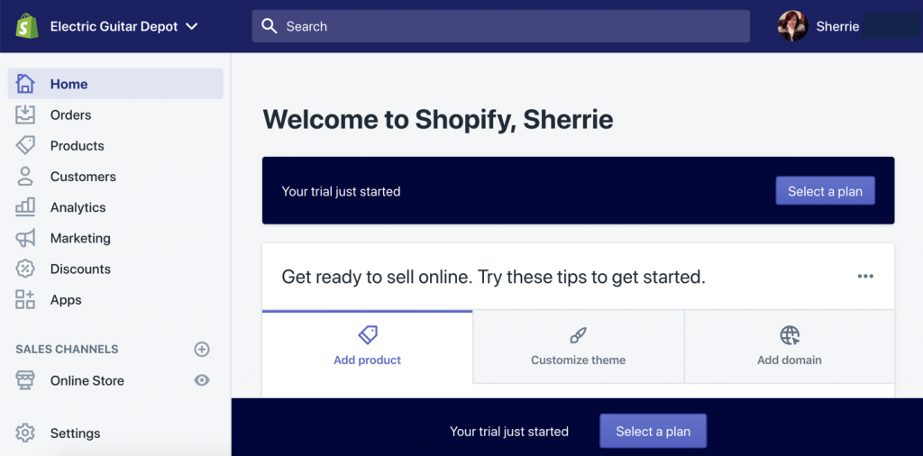 Create a Shopify Store