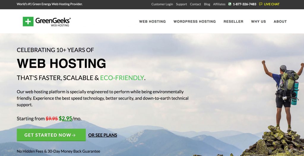 GreenGeeks website