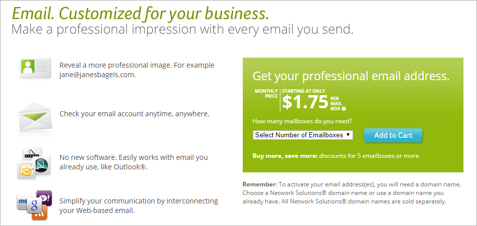 Network Solutions Email